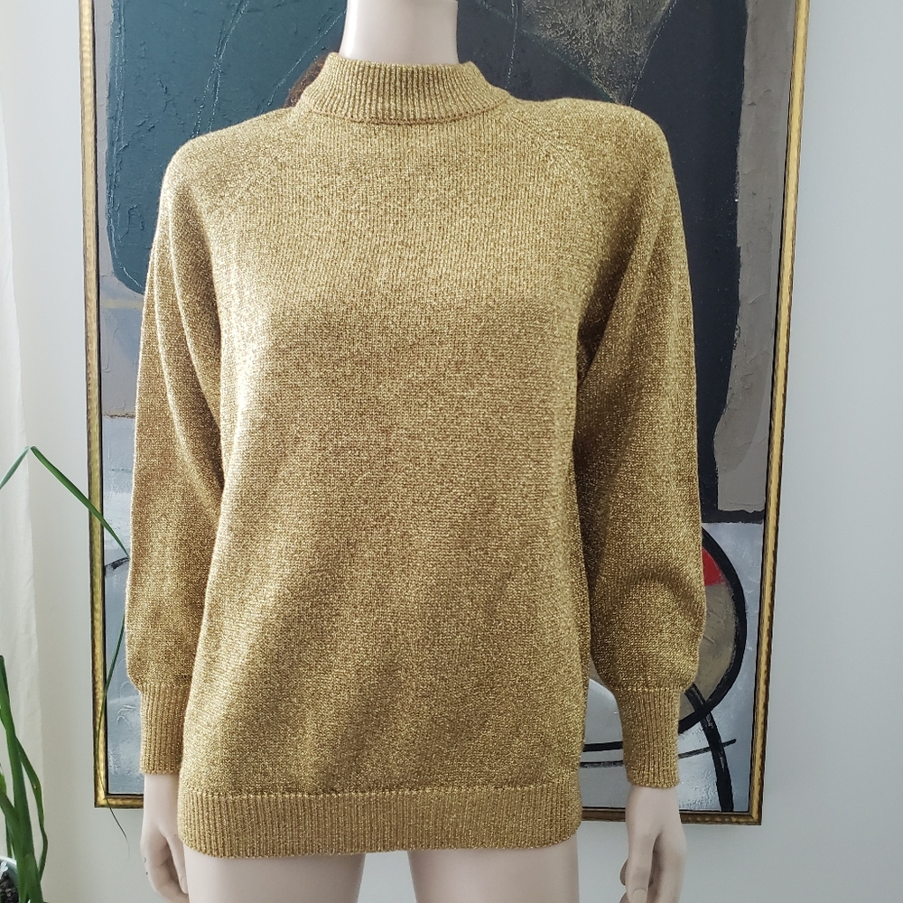 Liz Claiborne | Mock Neck Sweater with Button Closure